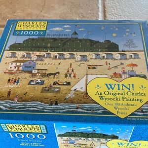 Charles Wysocki Beach Scene Puzzle